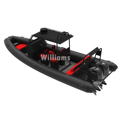 China water sports & Entertainment Top-sale RHIB 760 Aluminum Hull ORCA Professional Hypalon Dive Boat for sale