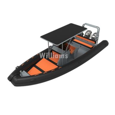 China water sports & Aluminum RIB 760 ORCA Entertainment Hull Military Hypalon Patol Boats For Police for sale