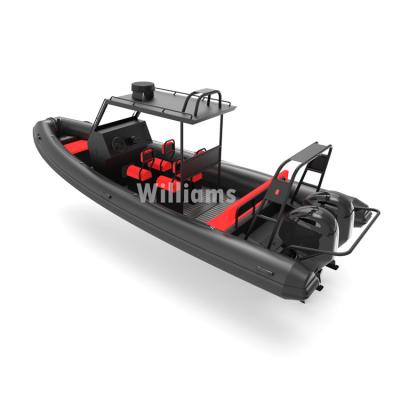 China water sports & Entertainment RHIB 760 Professional Ocean Master Aluminum Hull ORCA Hypalon Inflatable Dive Boats for sale