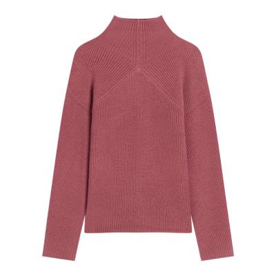 China 2021 Winter New Basic Soft Warm Sweater Turtle Neck Breathable High Neck Knitted Women's Sweaters for sale