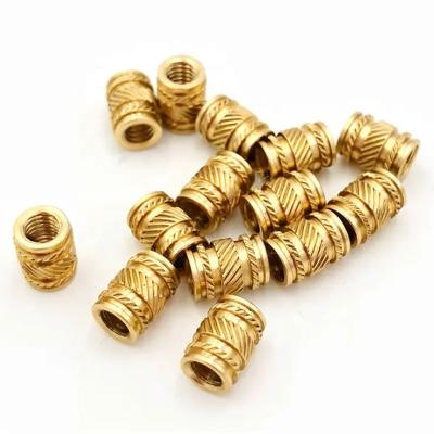 China High Torque Free Sample VMT CNC Rotating Injection Molding M3 M4 M5 M6 M8 Custom Insert Through Knurled Copper Brass Knurled Nut for sale