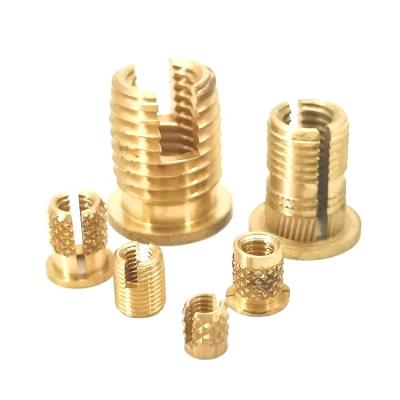 China High Torque Custom Brass Nuts M2 M2.5 M3 M4 Ball Inserts Self Tapping Threaded Insert Nut for sale