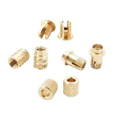 China OEM High Torque Brass Insert Nut Knurled Hexagonal Knurled Thread Brass Insert Nut m10 Brass Lock Nut for sale