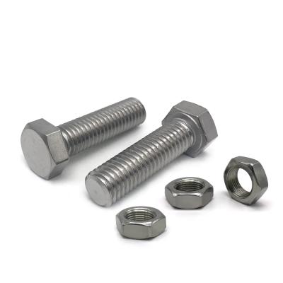 China High Tensile China Manufacturing Wholesale Price Grade 8.8 Metric Galvanized Bolt And Nut Screw Washer DIN931 DIN933 Stainless Steel Hex Bolt for sale