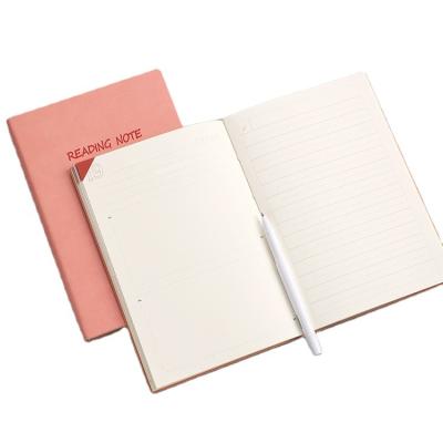 China Printed Hardcover A5 PU Leather Custom Printing Notebooks for sale