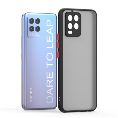 China Anti-fall cheap price matte smoke translucent case for Oppo Realme 8 pro tpu PC back cover for Iphone 13 pro max for sale