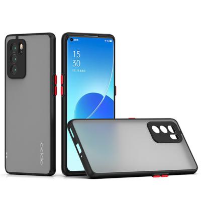 China Anti-drop China Factory TPU Smoke Translucent Bumper Case For Oppo Reno7 pro Reno6 pro 5G Matte Back Cover for sale