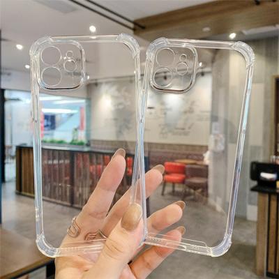 China Anti-fall Airbag Shockproof Transparent Snare Case For Iphone 13 pro 12 11 Max Xs XR Max for sale