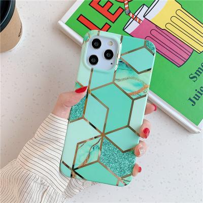 China Hot Selling Anti-drop Phone Case For Samsung A82 A72 A52 A42 A32 Luxury Gold Foil Geometry IMD Marble Back Cover for sale