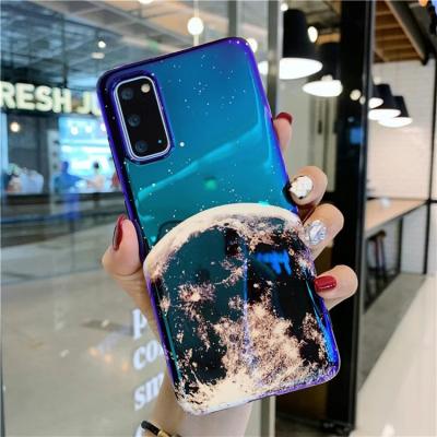 China Anti-fall Luxury Blue Light IMD Protective Back Cover For Samsung A82 A72 A52 A42 A32 Phone Case for sale