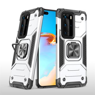 China Hybrid Car Shockproof Rugged Shockproof Stand Magnetic TPU+PC Mobile Case For Huawei P40 Pro Anti-scratch Phone Cover for sale