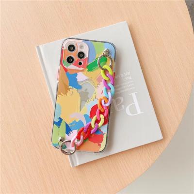 China Camera Shockproof Protector Graffiti Watercolor Phone Accessories For Realme Q3s Sublimation Case for sale