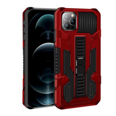 China Anti-Fall PC+TPU Anti Fall Folding Bracket Handle Stand Shockproof Mobile Cover For Iphone XS Max Cell Phone Case for sale