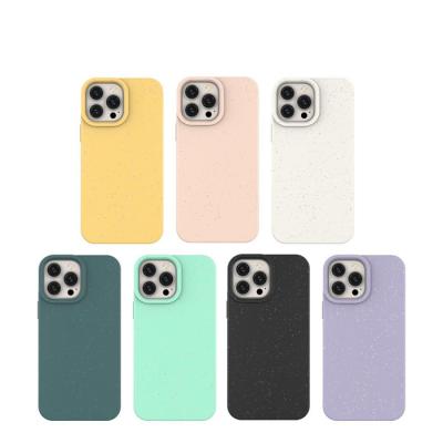 China Biodegradable Ultra Thin Unique Style Shockproof Phone Case For Iphone 13 pro Max Shockproof Back Cover for sale