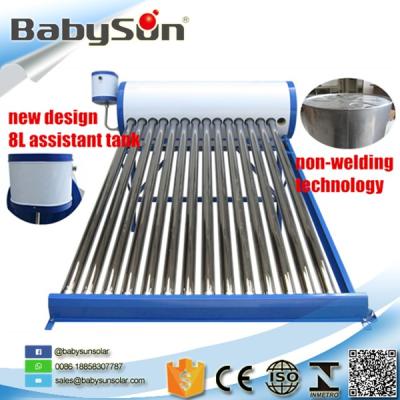 China Hotel Solar Heater Manufacture Non-Pressurized Solar Water Heater With New Feeder Tank CE Certified for sale