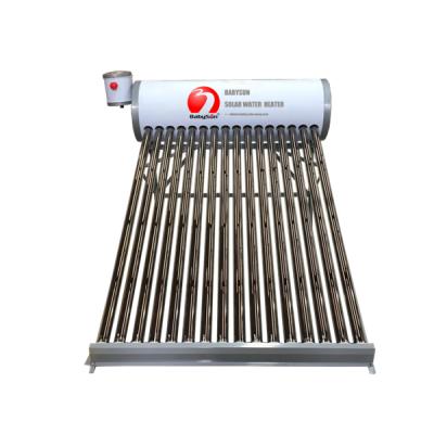 China Hotel BABYSUN solar water heater, termotanques solares with side oval auxiliary 8L tank for sale