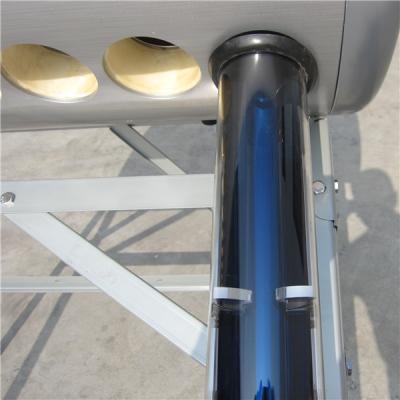 China High quality stainless steel vacuum tubes solar water heater with electron tube silver titanium coating with new silicon ring for sale