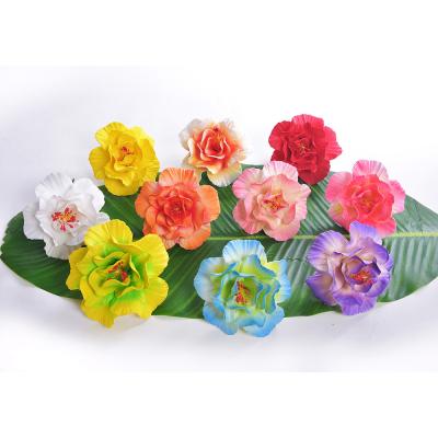 China Decoration EVA Foam Multilayer Hibiscus Hair Cut Hawaiian Flower for Store Wholesale for sale