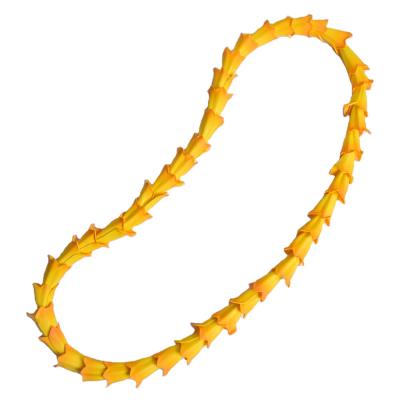 China Hawaiian Lei Festival Performance Moss Artificial Hara Lei W Sesame Flower For Polynesian Dance Dance Beach Party for sale