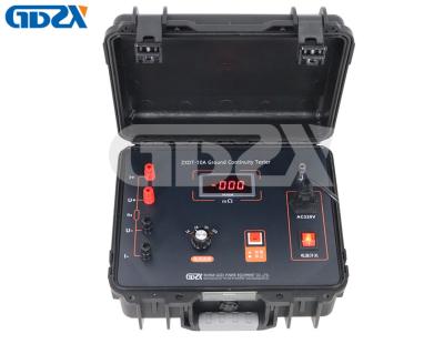중국 ZXDT-10A AC220V 출력 전류 지연 기능과 함께 지구 연속성 검사기 판매용