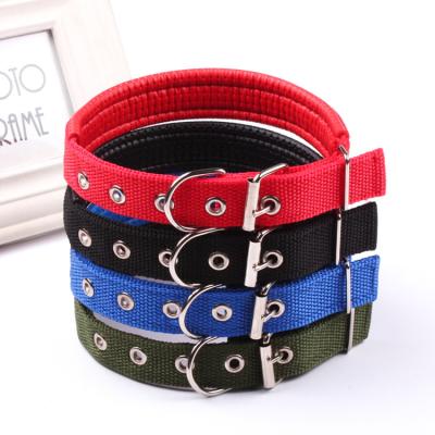 China Wholesale High Quality Stocked Pet Supplies Polypropylene Dog Collar Plain Button Collar Dog Collar for sale