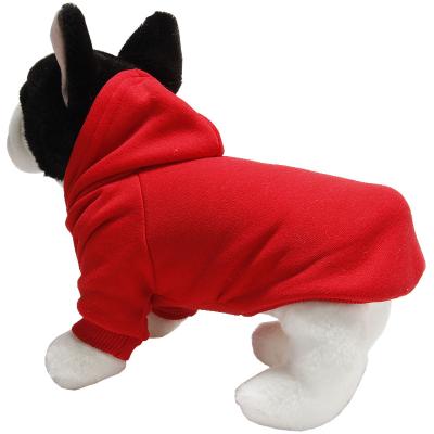 China Custom Stocked Dog Hoody Fleece Pet Puppy Sweater Dog Hoody Plain Large Empty Bulk Dog Hoodie for sale