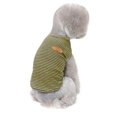 China Stocked Wholesale Summer Pet Dress Pet Clothes Dog Clothes Fashion Fruit Pattern Pet Dress for sale