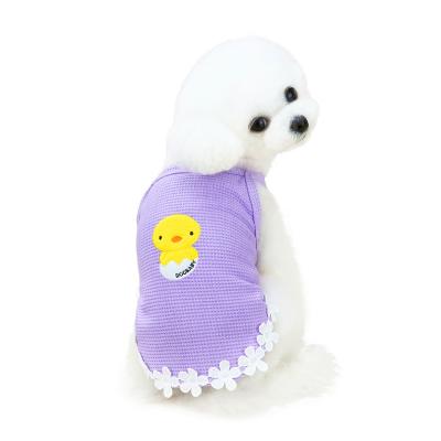 China New Design Lovely Spring Summer Cute Dog Small Stocked Dog Dress Pet Costume Apparel for sale