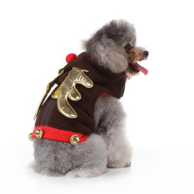 China Funny Stocked Winter Pet Clothes Christmas Halloween Pet Dress Up Festival Clothes For Pets for sale