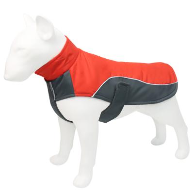 China Stocked Wholesale Reflective Pet Clothes Windproof Waterproof Coats Jackets Dog Outdoor Clothing For Large Dogs for sale