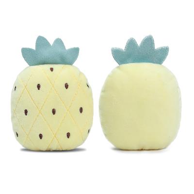 China Fruit Vegetable Dog Plush Toy Squeaky Stuffing Pet Toys Factory Stocked Direct Supply for sale