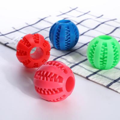 China High Quality Stored Pet Toy Rubber Ball Chew Toys Tooth Cleaning Leak Food Dog Toys Wholesale for sale