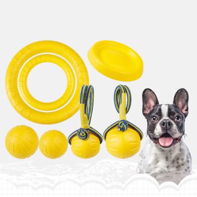 China Hot Pet Stocked Training Toy Floating Interactive Chew Toys For Dogs Durable EVA Dog Toy for sale