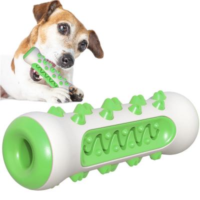 China Amazon Hot Selling Stocked Bone Shaped Dog Cleaning Rubber Chew Toy Bite Toy Large Molar Toothbrush Dog for sale