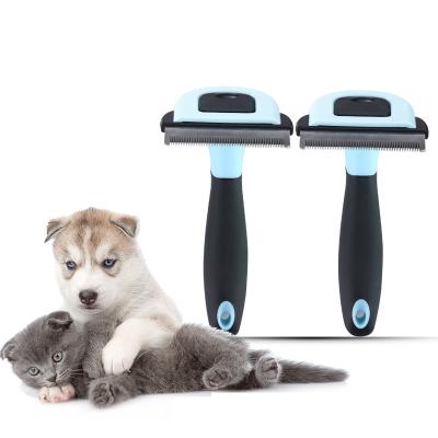 China Long Or Short Dog Hair Removal Trimmer Deshedding Pet Grooming Tool Amazon Brush New Stored Release Safe for sale