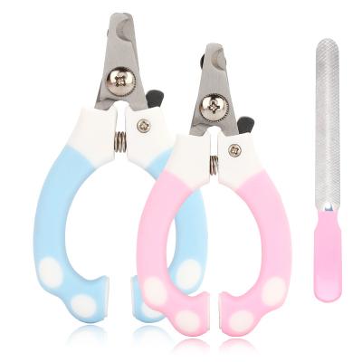 China Professional Stocked Dog Pet Nail Clipper Cutter Scissors Set Stainless Steel Grooming Cutter for sale