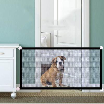 China Portable Safety Fence Wholesale Breathable Magic Gate Dog Fence Fold Up Pet Barrier Dog Gate for sale