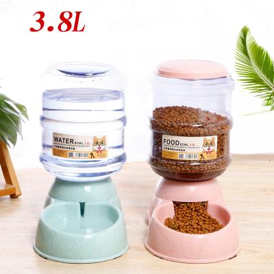 China Hot Sale Automatic Dog Cat Food Water Dispenser Pet Feeder Bottle Luxury Smart Automatic Bowl for sale