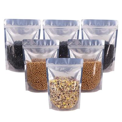 China Stand Up Zip Lock Resealable Food Grade Reusable Food Packing Aluminum Foil Bag for sale