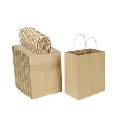 China Natural Eco Friendly Grocery Gift Shopping Wholesale Brown Kraft Paper Bag for sale