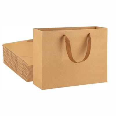 China personalize custom printed logo craft gift packing promotion kraft paper bag for sale