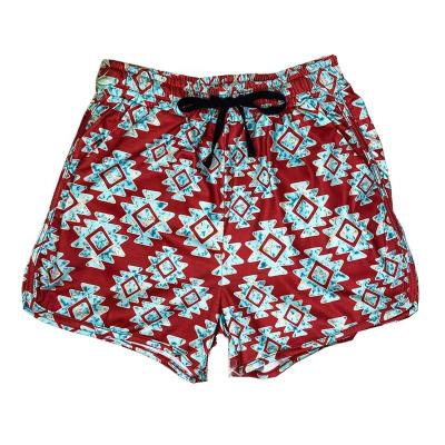 China 2021 New Arrivals Women's Western Red Turquoise Aztec Lounge Shorts QUICK DRY for sale