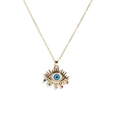 China CLASSIC Wholesale Hot Selling Devil's Eye Necklace Chain Pendant Jewelry Sets Evil Eye Necklace for sale