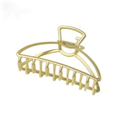 China European and American Fashionable Retro Geometric Gold Plated Women's Bath Hair Clip Ponytail Clip Metal Hook Hair Clips Hair Accessories for sale