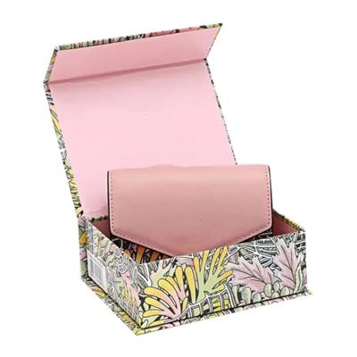 China Recycled Magnetic Lash Boxes Custom Logo Wedding Gift Box Sock Packaging Materials Women Luxury Foldable Wallet Wallet for sale