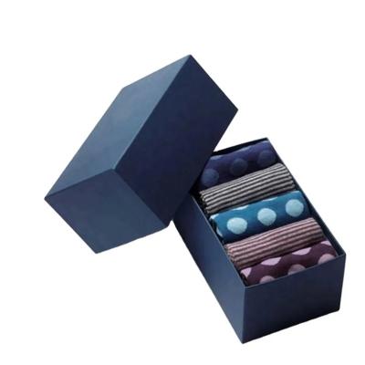 China Recycled Materials Wholesale Custom Designed Luxury Lash Boxes Custom Logo Sock Packaging Box Lid Base Boxes for sale