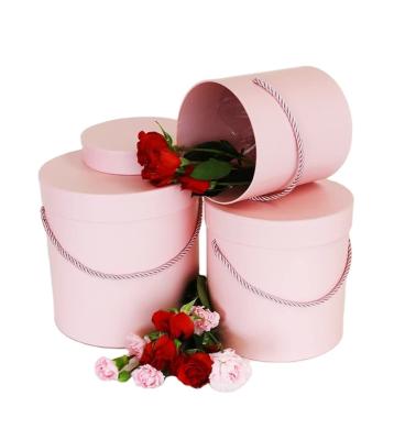 China 2023 Materials Recycled Logo Luxury Sock Packaging Gift Premium Flower Round Small Case Paper Box Custom Package Storage Box for sale