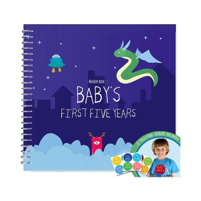 China Wholesale Custom Printing High Quality Children's Books Baby Memory Book Hardcover First Year Baby Album Cute Diary for sale