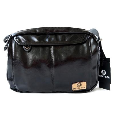 China 2021 New Men's PU Yoshida Bag Men's Bag Patent Leather Bag Fashion Korean Version for sale