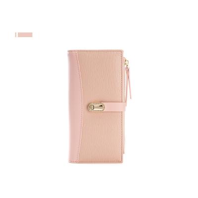 China Anti Theft Women PU Leather Lady Purse Multiple Card Organizer Travel Clutch Wallet For Lady for sale